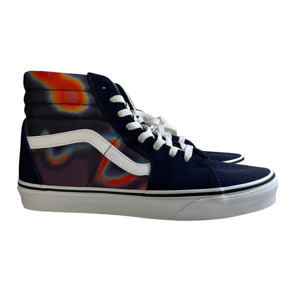 NWT Vans Sk8-Hi Sneaker Dark Aura Multi True White Size M9.5 W11.0 VN0A4U3CWN0 - Picture 1 of 8